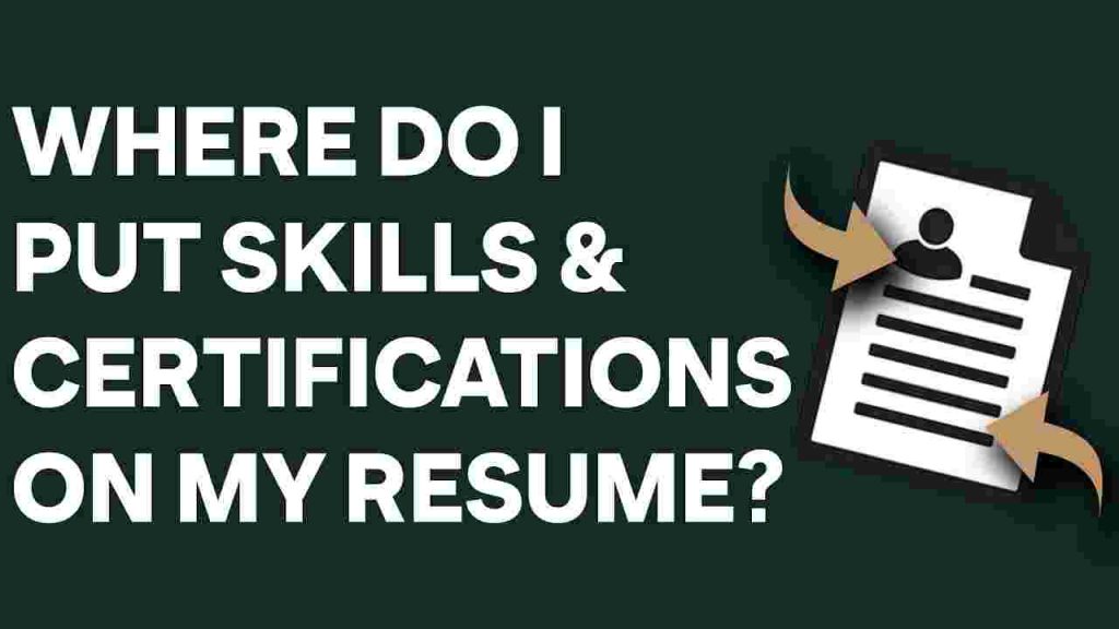 Tips for Adding Certifications to Your Resume